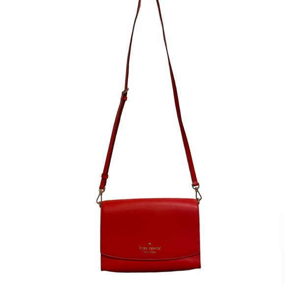 Kate Spade Red Carson Convertible Crossbody Bag - Picture 6 of 16